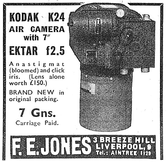 F.E.Jones. Kodak K24 Air Camera                                  