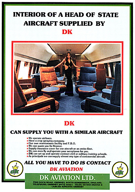 DK Aviation. Aircraft Sales, Charter & Aviation Services         
