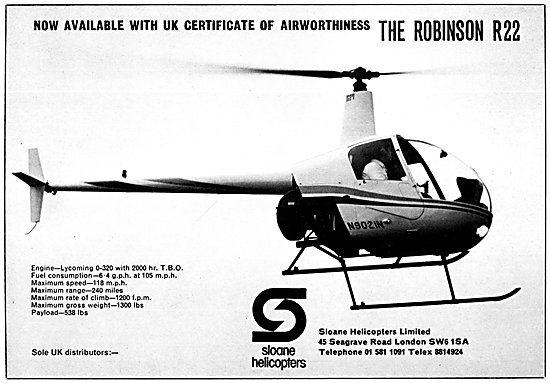 Sloane Helicopters Robinson R22                                  