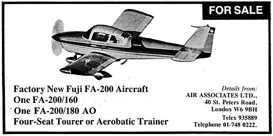 Air Associates Fuji Aircraft Sales                               