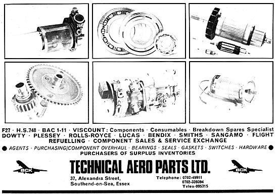 Technical Aero Parts - Component Overhaul & Stockists            