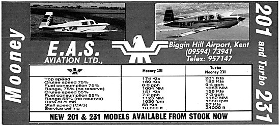 EAS Aviation Biggin Hill. Mooney Sales                           