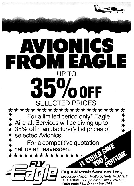 Eagle Aircraft Services Avionics Sales & Service 1983            