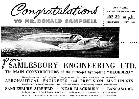 Samlesbury Engineering - Aeronautical Engineers & Machinists     