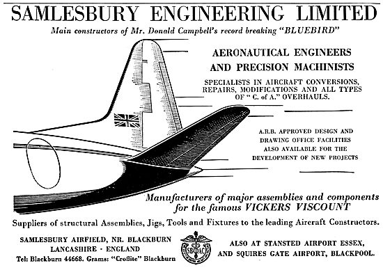 Samlesbury Engineering - Aeronautical Engineers & Machinists     