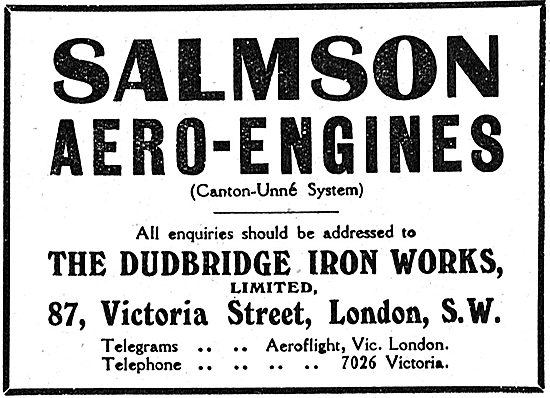 Salmson (Canton-Une System) Aero-Engines                         