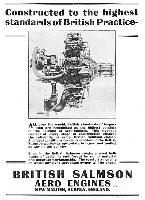 Salmson Aero Engines In Use Worldwide                            