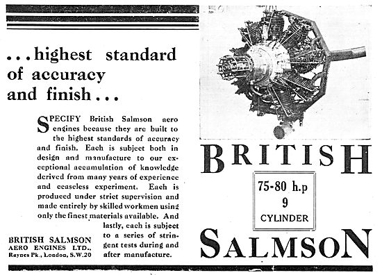 British Salmson Radial Aero Engines                              