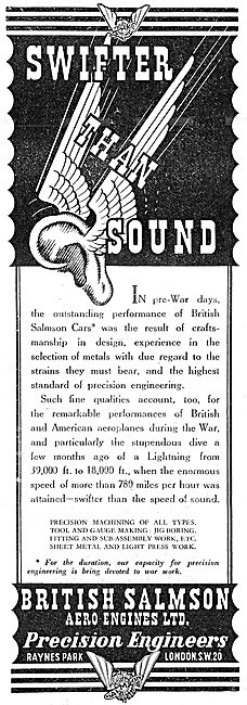 British Salmson  Aero Engines                                    