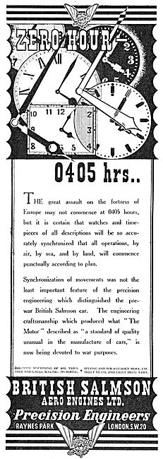 British Salmson  Aero Engines                                    