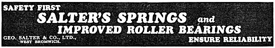 Salter's Springs & Roller Bearings                               