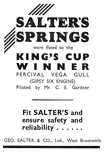 Salter's Valve Springs - Kings Cup Success                       