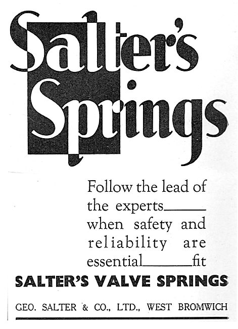 Salter's Aero Engine Valve Springs                               