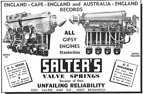 Salter's Aero Engine Valve Springs                               