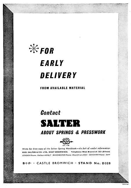 Salter's Springs & Presswork                                     