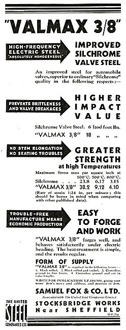 Samuel Fox Cold Rolled Strip & Drawn Wire - United Steel Co Ltd  