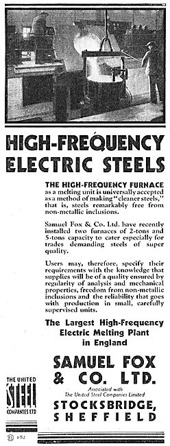 Samuel Fox High Frequency Electric Steels                        