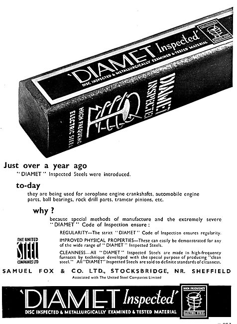 Samuel Fox Diamet Steel - United Steel Companies Ltd             