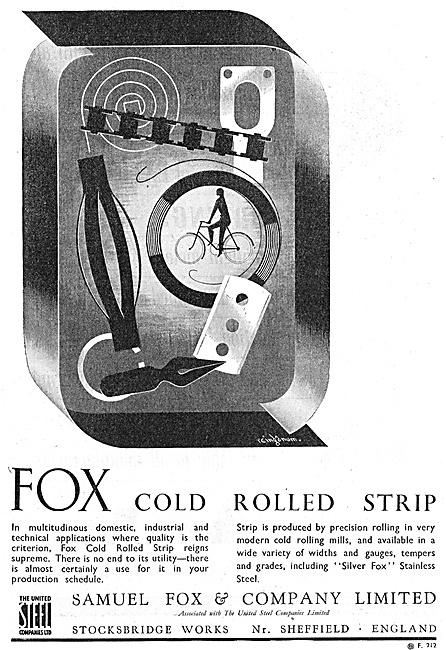 Samuel Fox Cold Rolled Strip Steel                               