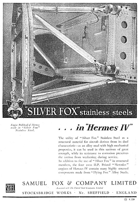 Samuel Fox Silver Fox Stainless Steels                           