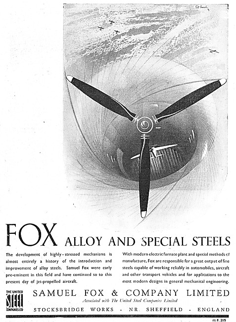 Samuel Fox Special Steels 1948                                   