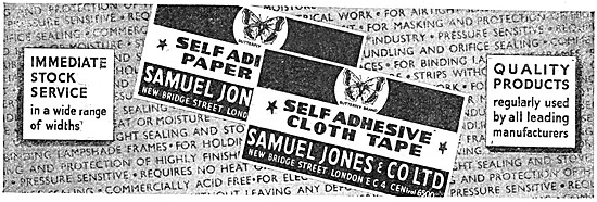 Samuel Jones Self Adhesive Cloth Tape 1948                       