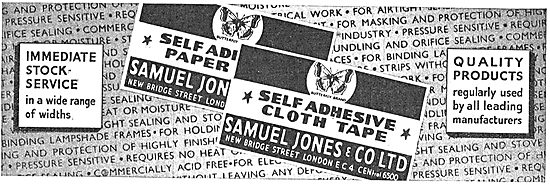 Samuel Jones Adhexive Cloths & Tapes 1949                        