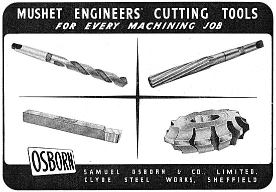 Samuel Osborn. Clyde Steel Works. Engineers Tools                