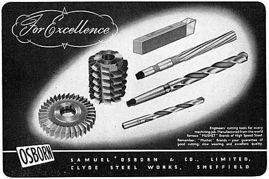 Samuel Osborn. Clyde Steel Works. Engineers Tools                