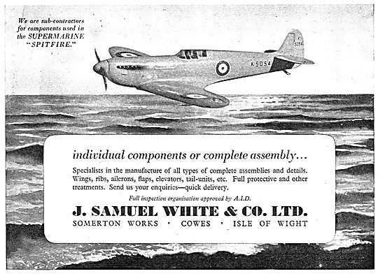 Samuel White Components & Sub-Assemblies 1939                    