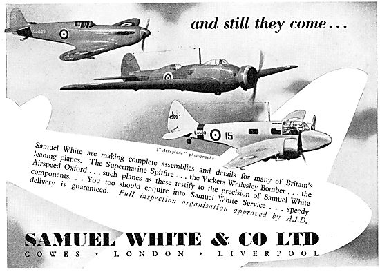 Samuel White Aircraft Assembly Manufacture 1939                  