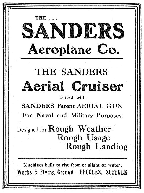 Sanders Aeroplane - Sanders Aerial Cruiser                       
