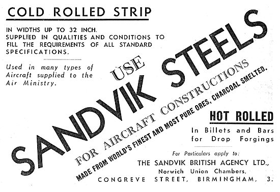 Sandvik Steels - Hot Rolled Billets & Bars. Steel Strip          