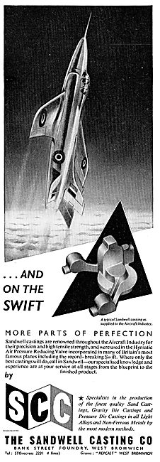 Sandwell Castings For The Supermarine Swift                      