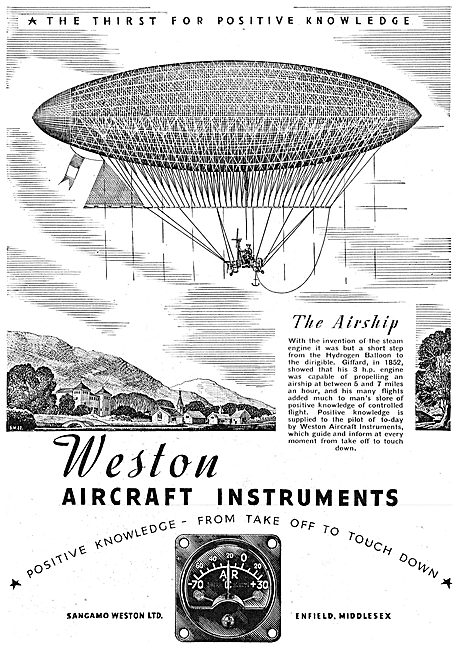 Sangamo Weston. Weston Aircraft Instruments                      