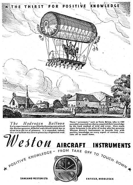 Sangamo Weston. Weston Aircraft Instruments                      