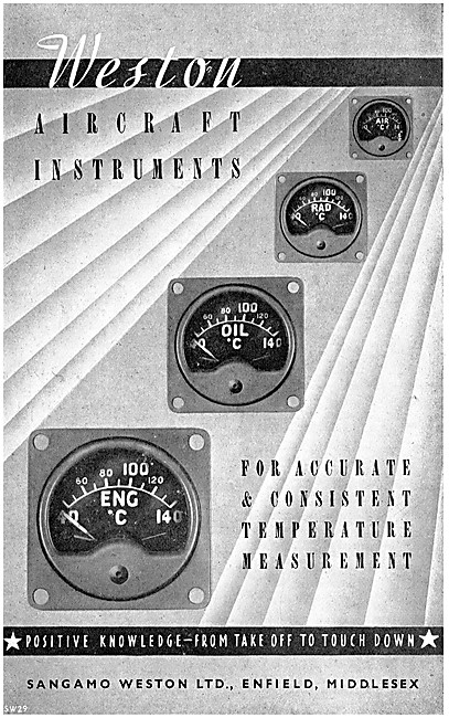 Sangamo Weston. Weston Aircraft Instruments                      