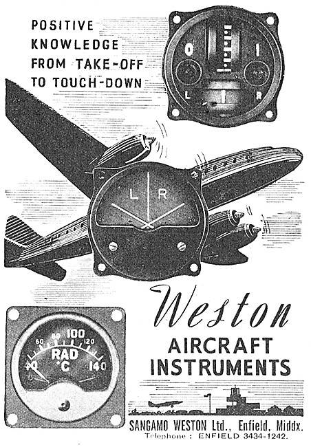 Sangamo Weston. Weston Aircraft Instruments                      