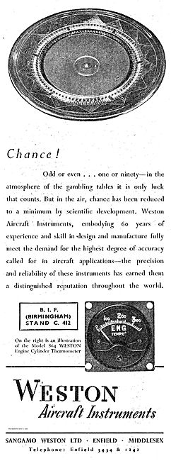 Sangamo Weston S64 Aero Engine Cylinder Thermometer              