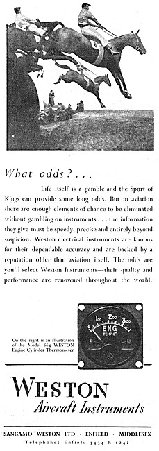 Sangamo Weston. Weston Aircraft Instruments                      