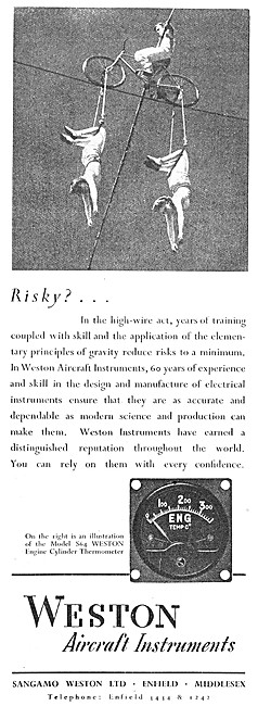 Sangamo Weston. Weston Aircraft Instruments                      