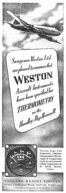 Sangamo Weston. Weston Aircraft Instruments                      