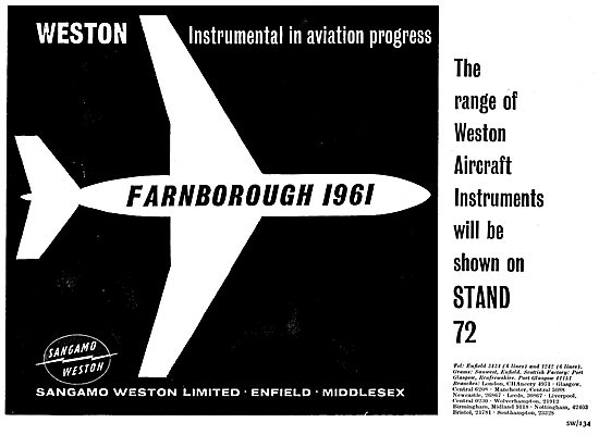 Sangamo Weston Aircraft Instruments                              