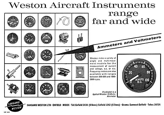 Sangamo Weston. Weston Ammeters & Voltmeters                     