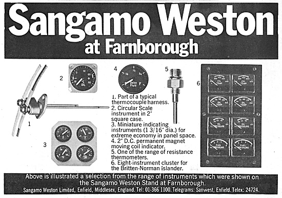 Sangamo Weston. Weston Aircraft Instruments                      