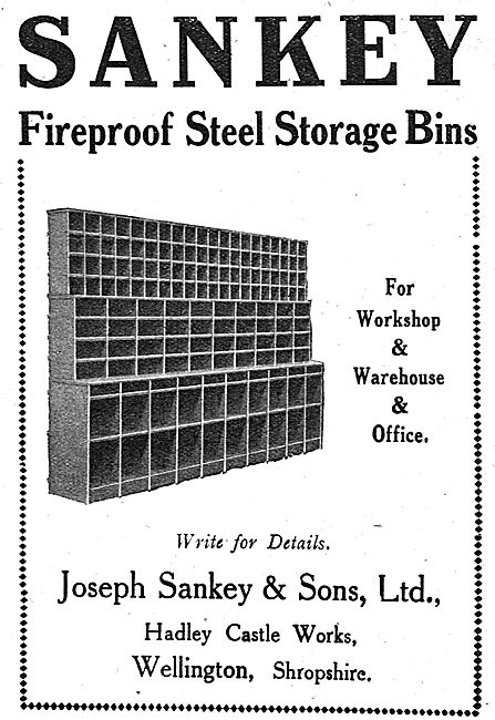 Sankey Fireproof Steel Storage Bins For Offices & Factories      