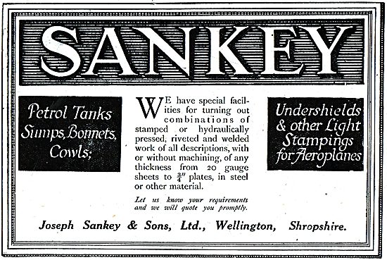 Sankey Stampings For Aeroplanes                                  