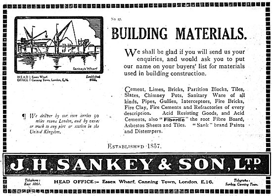 Sankey Building Materials For Airfield Constructors              