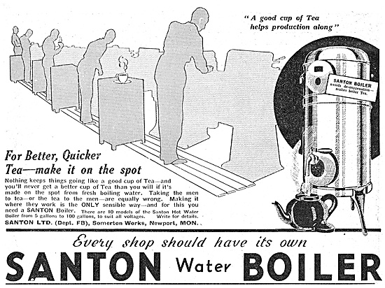 Santon Water Boilers For Factory Workers                         