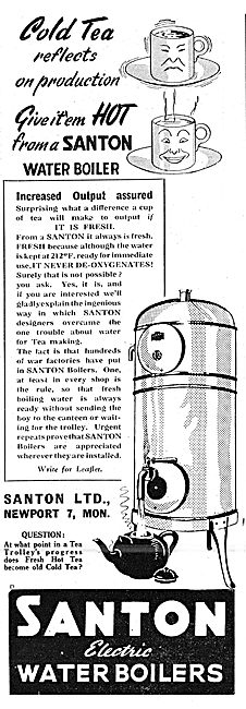 Santon Water Boilers For Canteens WW2                            